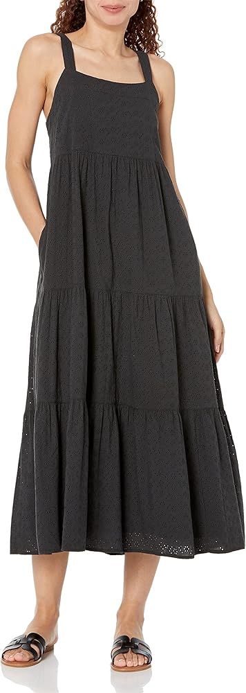 The Drop Women's Britt Tiered Maxi Tent Dress