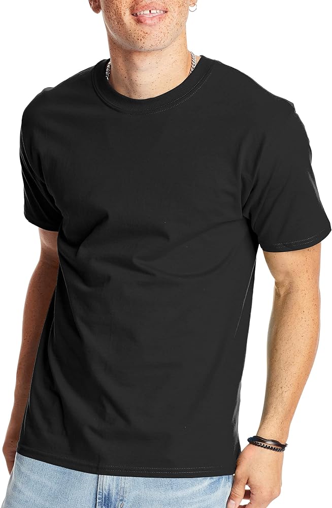 Hanes Men's T-Shirt, Beefy-T Heavyweight Cotton Crewneck Tee, 1 or 2 Pack, Available in Tall Sizes