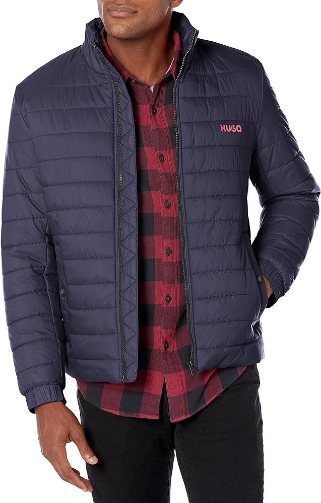 HUGO Men's Lightweight Puffer Jacket