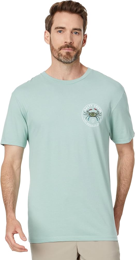 Salty Crew Men's Blue Crabber Premium Short Sleeve Tee