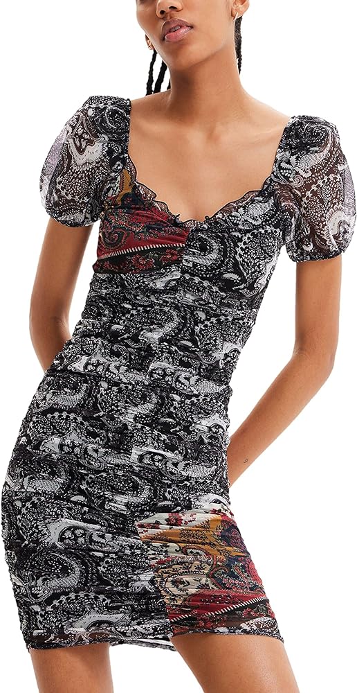 Desigual Women's Woman Knit Dress Short Sleeve