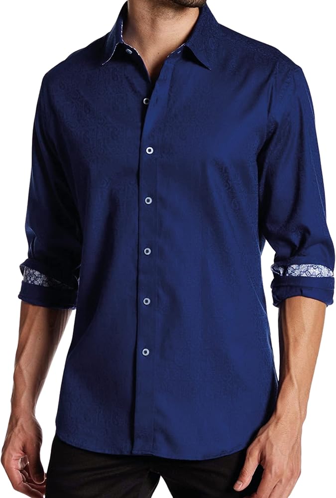 Robert Graham Men’s Windsor Long-Sleeve Shirt, Button-Up Shirt for Men