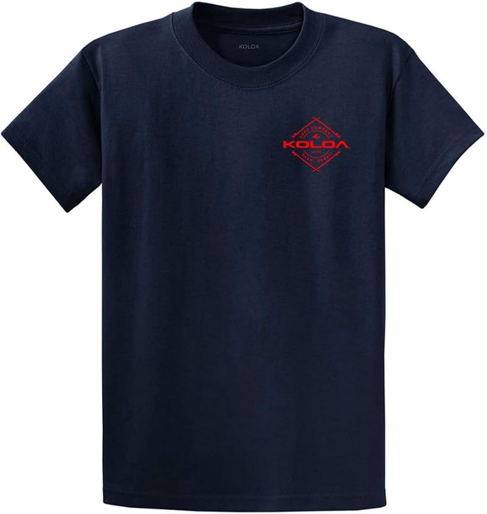 Koloa Surf Mens Diamond Boards Logo Heavyweight Tee in Big and Tall Sizes