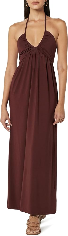 The Drop Women's Kapri Gathered Halter Dress