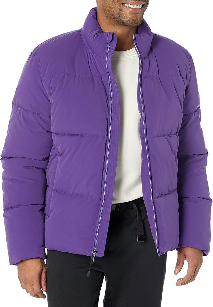 Amazon Essentials Men's Mock Neck Puffer (Available in Big & Tall)