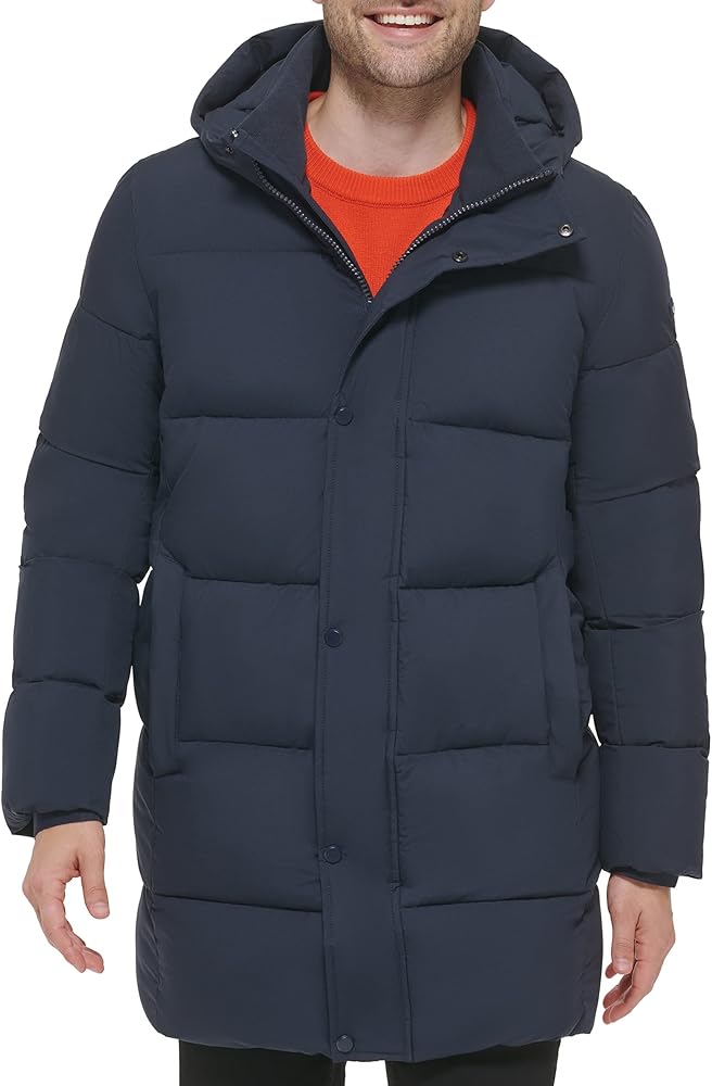 Calvin Klein Men's Long Stretch Puffer Jacket