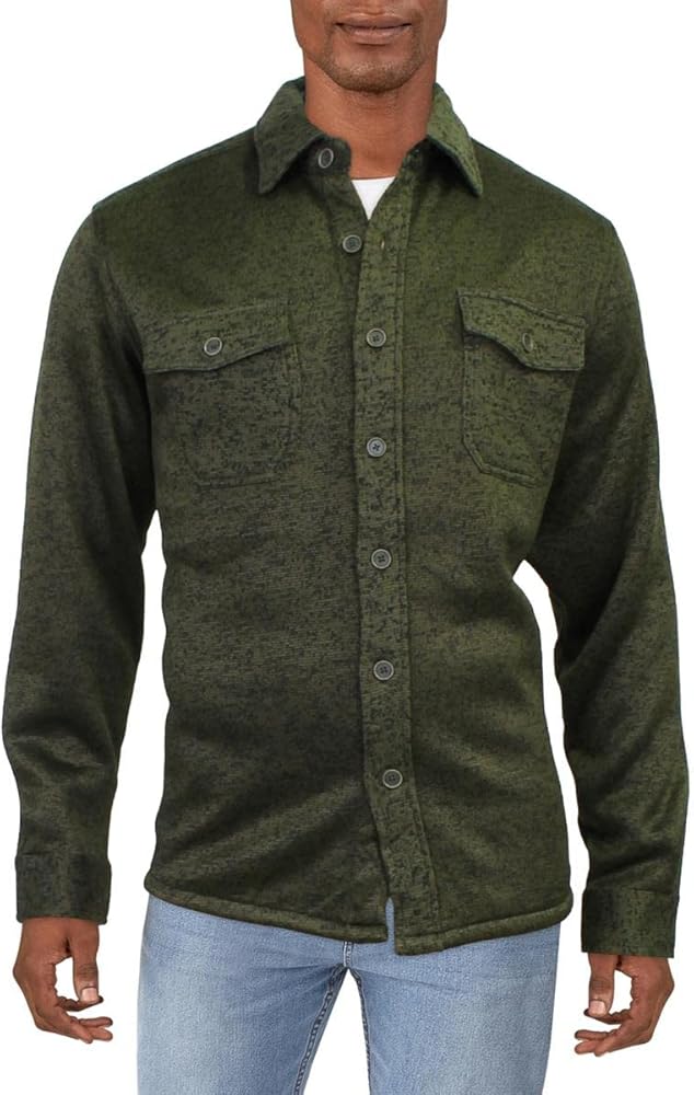 Weatherproof Vintage Men's Fleece Button Down Shirt