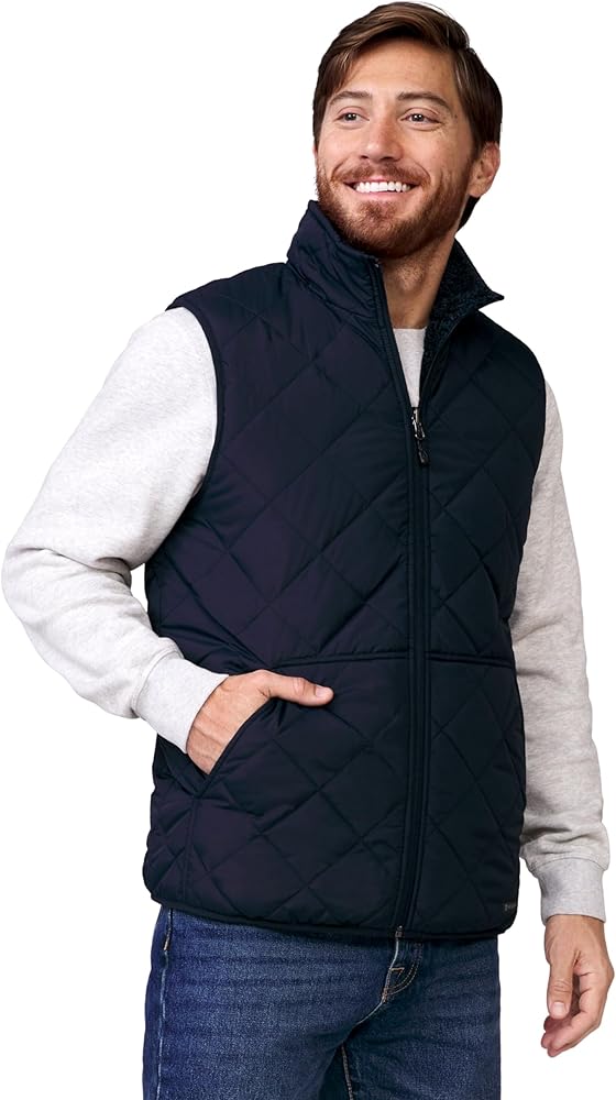 Free Country Men's Atlas Quilted Reversible Sherpa Vest