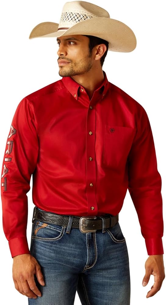 ARIAT Men's Team Logo Twill Classic Fit Shirt