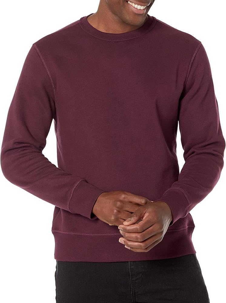 Amazon Essentials Men's Fleece Crewneck Sweatshirt (Available in Big & Tall)