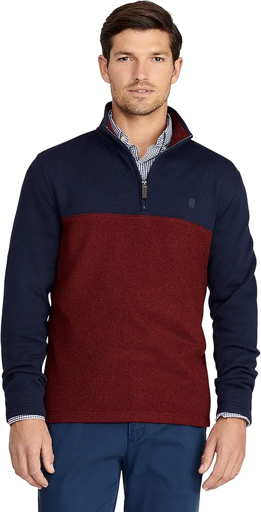 IZOD Men's Quarter Zip Sweater Fleece Pullover