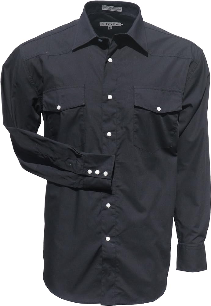 Men's Casual Western Snap Shirt Regular, Big & Tall Sizes, Long Sleeve Pockets Cotton Blend