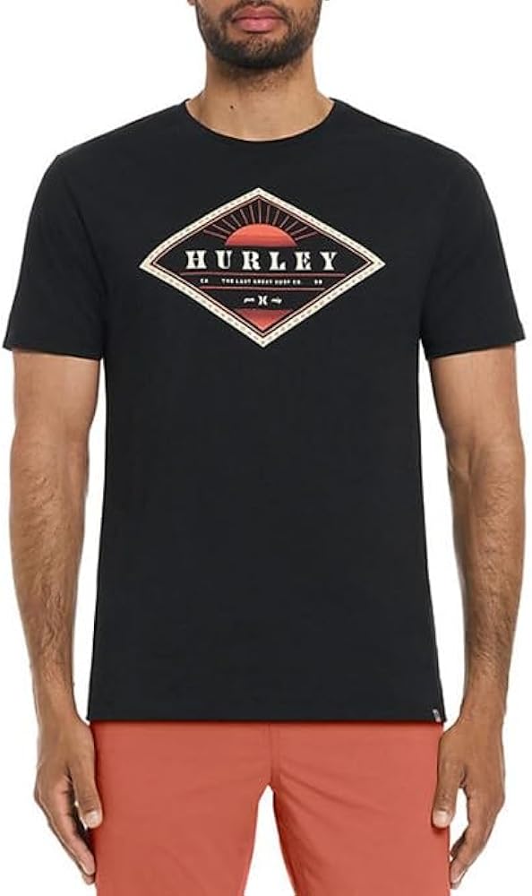 Hurlley's Men's Icon Slash Gradient T-Shirt