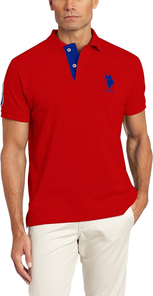 U.S. Polo Assn. Men's Short-Sleeve Polo Shirt with Applique