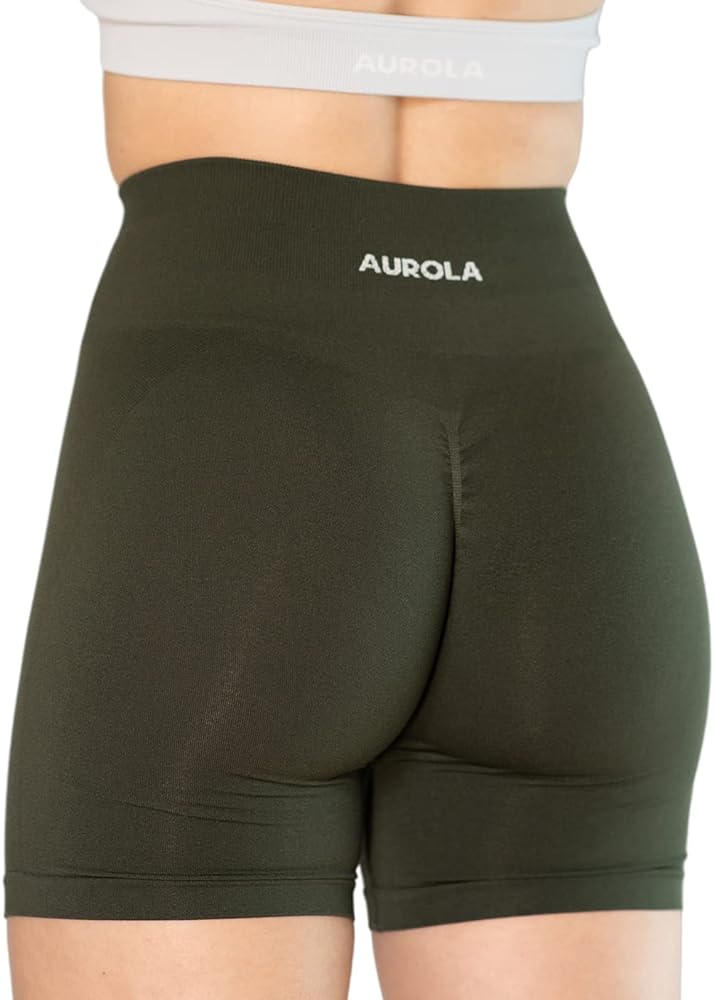 AUROLA Intensify Workout Shorts for Women Seamless Scrunch Short Gym Yoga Running Sport Active Exercise Fitness Shorts