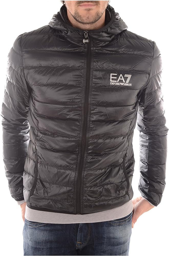 Emporio Armani EA7 Men's Train Core Hooded Down Jacket