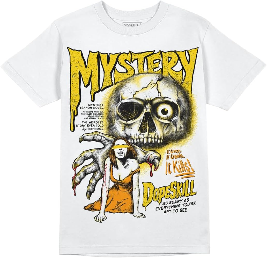 DopeSkill Graphic Tee Yellow Ochre 6s Hip Hop Streetwear Men's T-Shirt Sneaker Colour Matching Shirts Mystery Ghostly Grasp