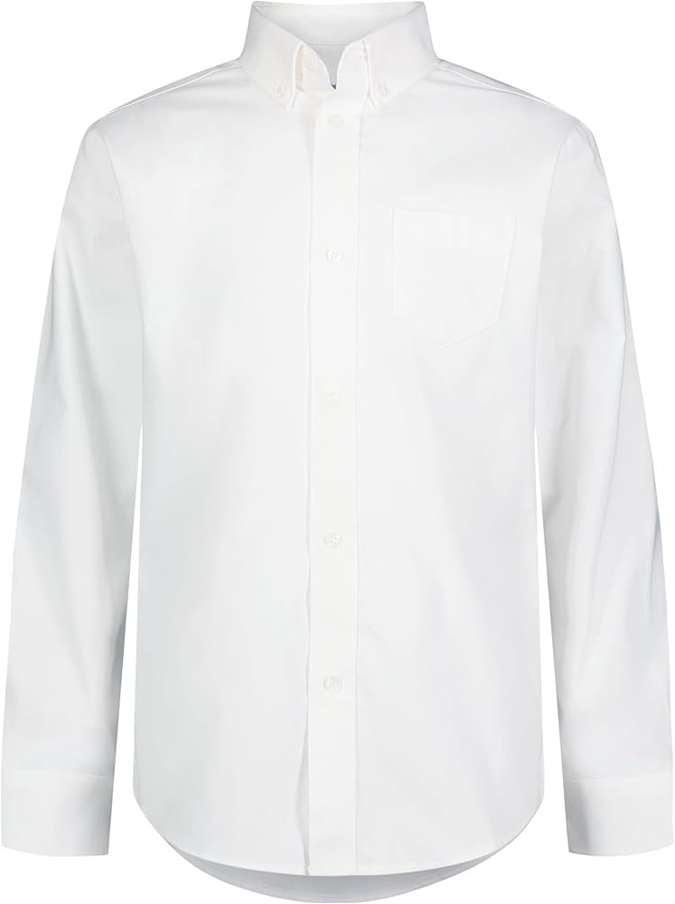 IZOD Uniform Young Men's Long Sleeve Button-Down Oxford Shirt