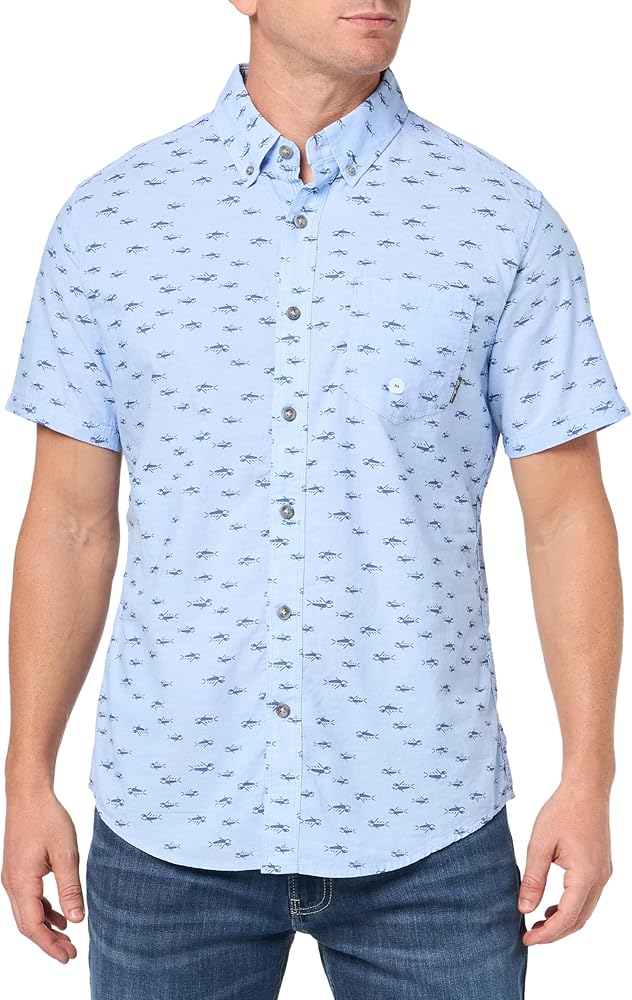 Eddie Bauer Men's Printed Baja Short-Sleeve Shirt