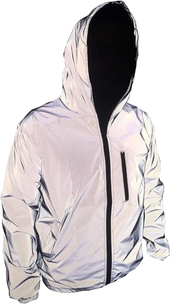 TR Mens 3M Super Bright Reflective Jacket Coat