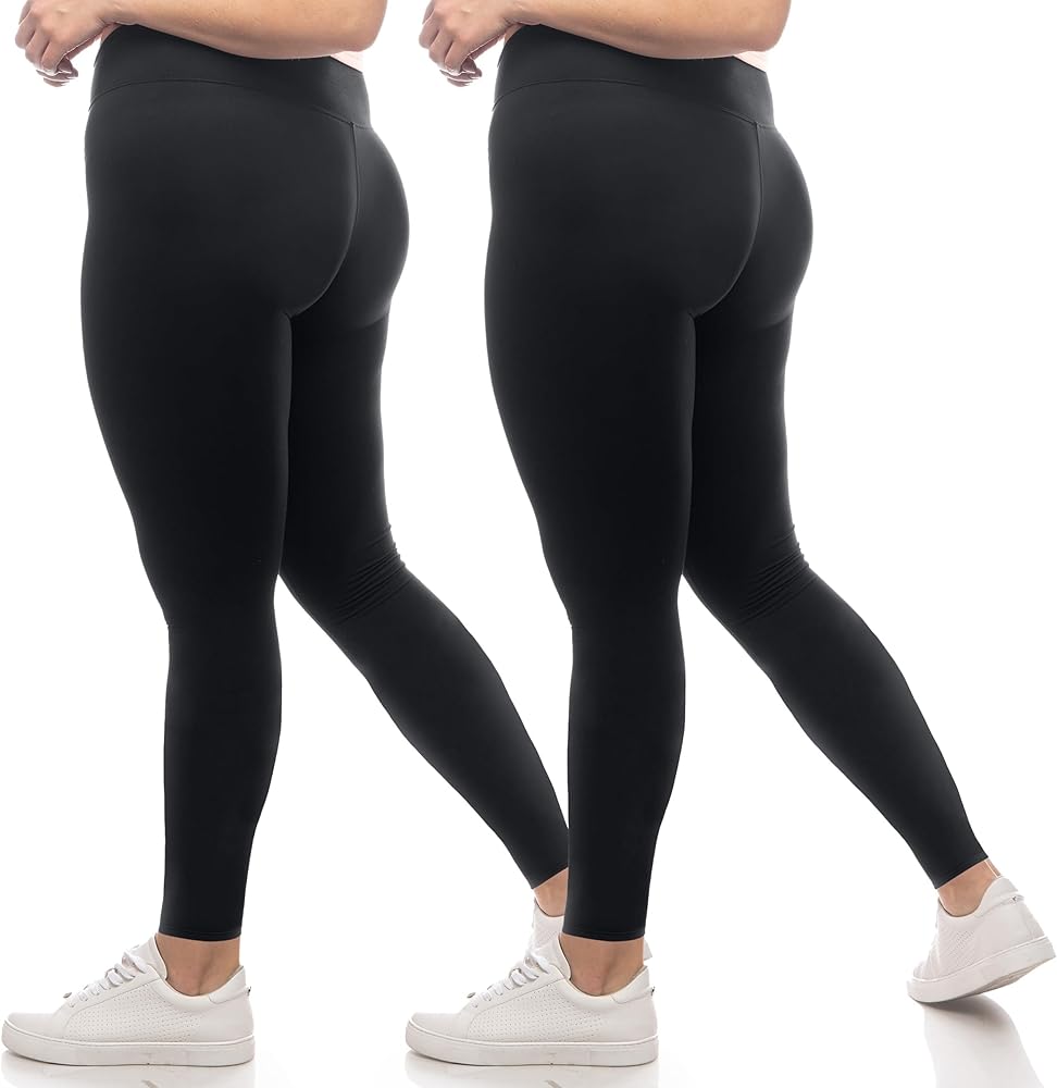 SATINA High Waisted Leggings for Women - Capri, Full Length, Fleece & with Pockets Women's Leggings …- New