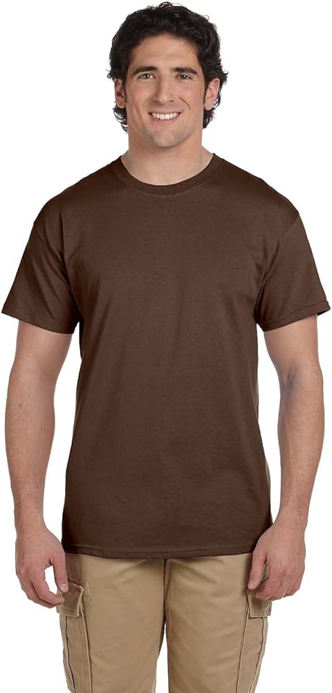 mens 5 oz. 100% Heavy Cotton HD T-Shirt(3931)-CHOCOLATE-2XL