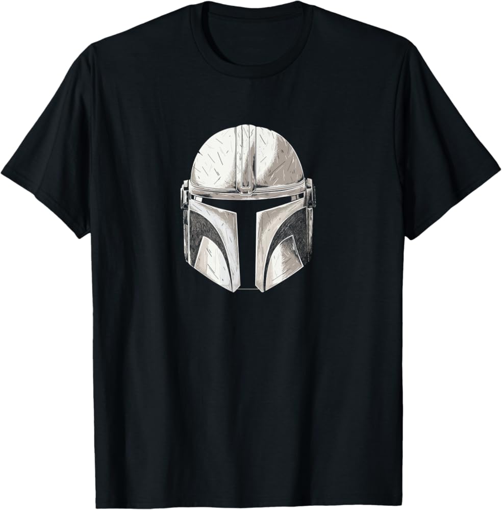 Amazon Essentials Star Wars Mandalorian Helmet T-Shirt