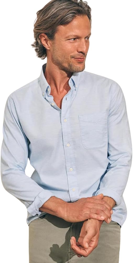 Faherty Men's Stretch Oxford Shirt