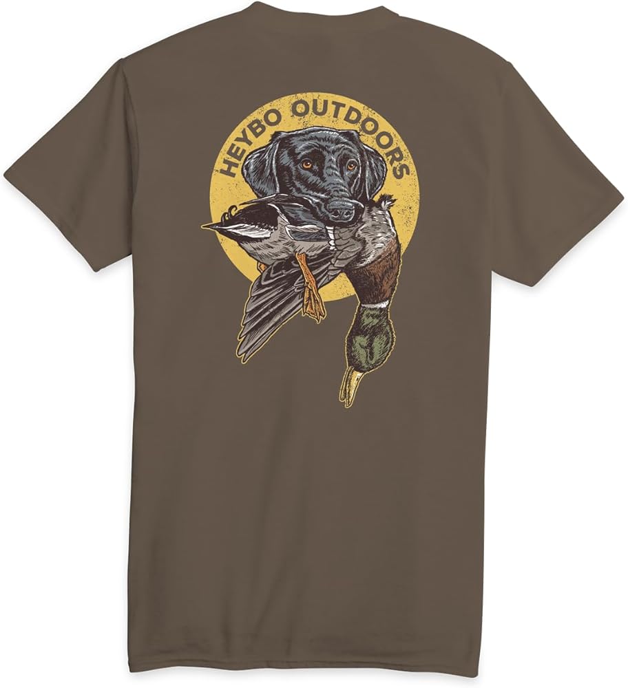 Outdoors Duck Hunting Black Lab Fetch Dedicated to The Pursuit Comfortable and Stylish Unisex T-Shirt Short Sleeve Tee