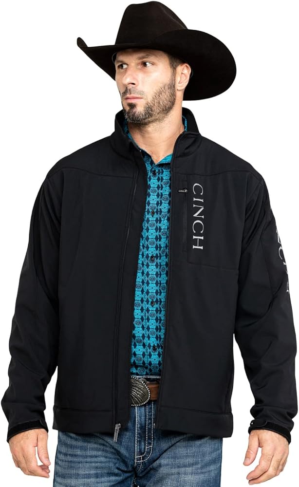 Cinch Men's Concealed Carry Black Bonded Jacket