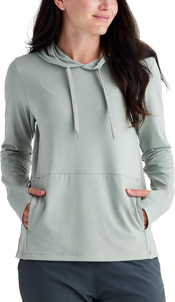 Free Fly Women's Flex Hoodie - UPF 50+ Sun Hoodie, Bamboo Viscose Long Sleeve Women's Sun Shirt, Hooded Shirts for Women