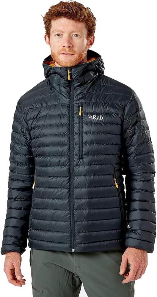 RAB Men's Microlight Alpine Down Jacket for Hiking, Climbing, & Skiing