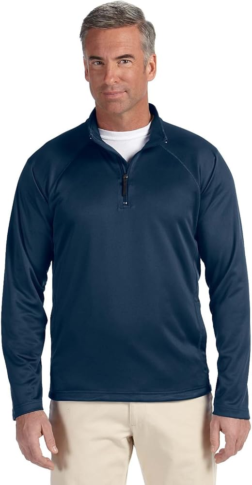 Devon & Jones Men's Stretch Tech-Shell® Compass Quarter-Zip L NAVY