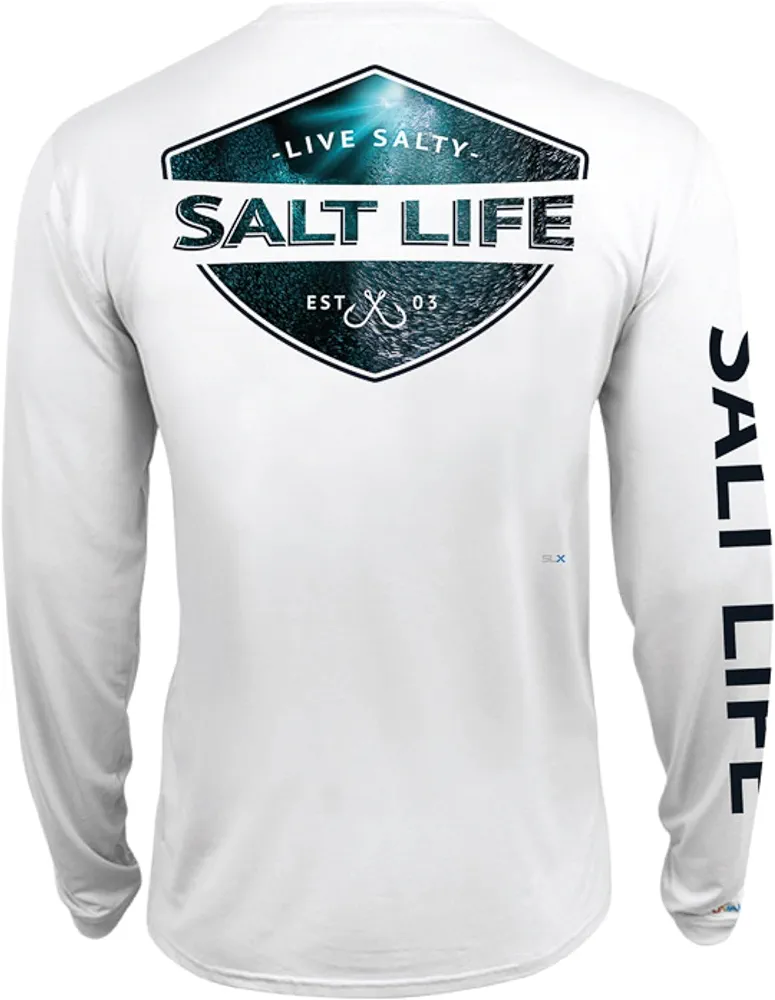 Salt Life Men's Deep Sea Light Long Sleeve Performance Shirt