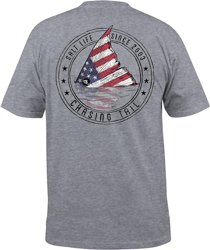 Salt Life Men's Redfish Stars & Stripes Short Sleeve Tee