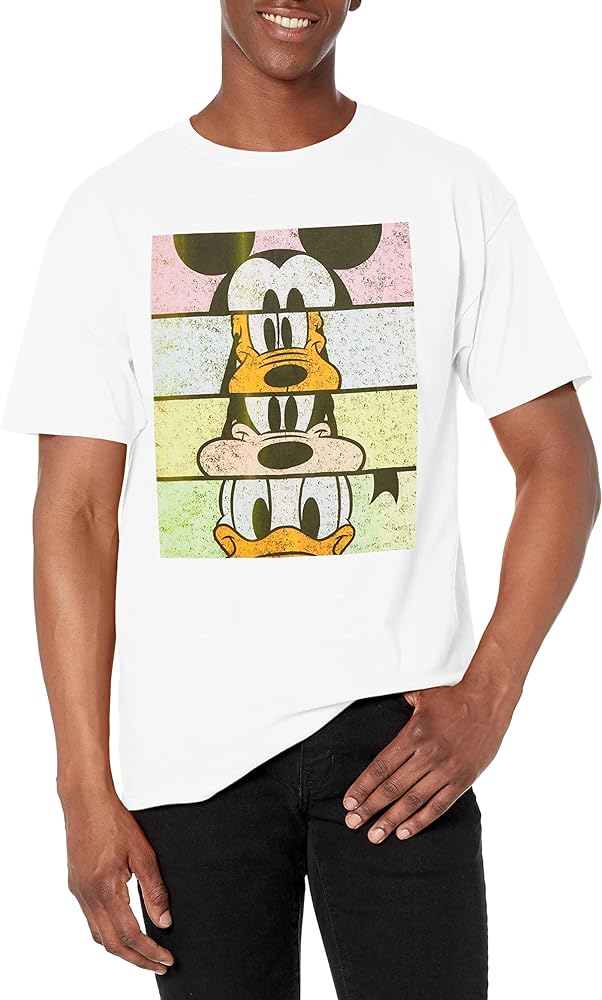 Disney Men's Characters Crew Crop T-Shirt