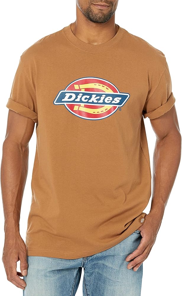 Dickies Men's Big & Tall Short Sleeve Tri-Color Logo Graphic T-Shirt