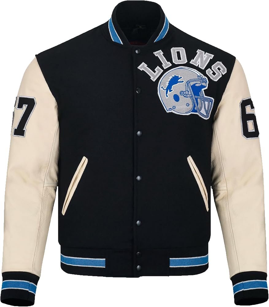 BUY ONE GET TWO FREE Eddie Beverly Cop Vintage Hollywood Style Jacket, Alex Murphy Floey Jacket (X-Large, Blue)