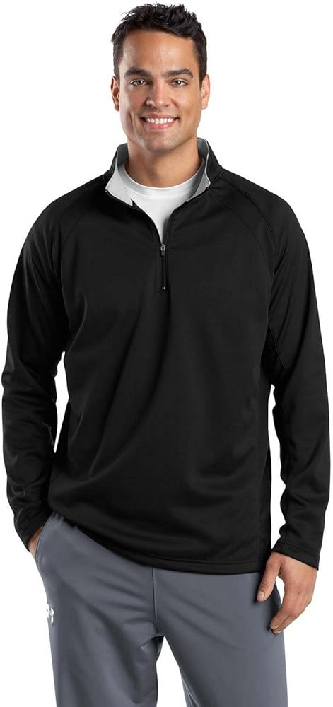 SPORT-TEK Men's Sport Wick 1/4 Zip Fleece Pullover