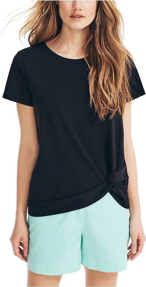 Nautica Women's Classic Fit Side Knot Top