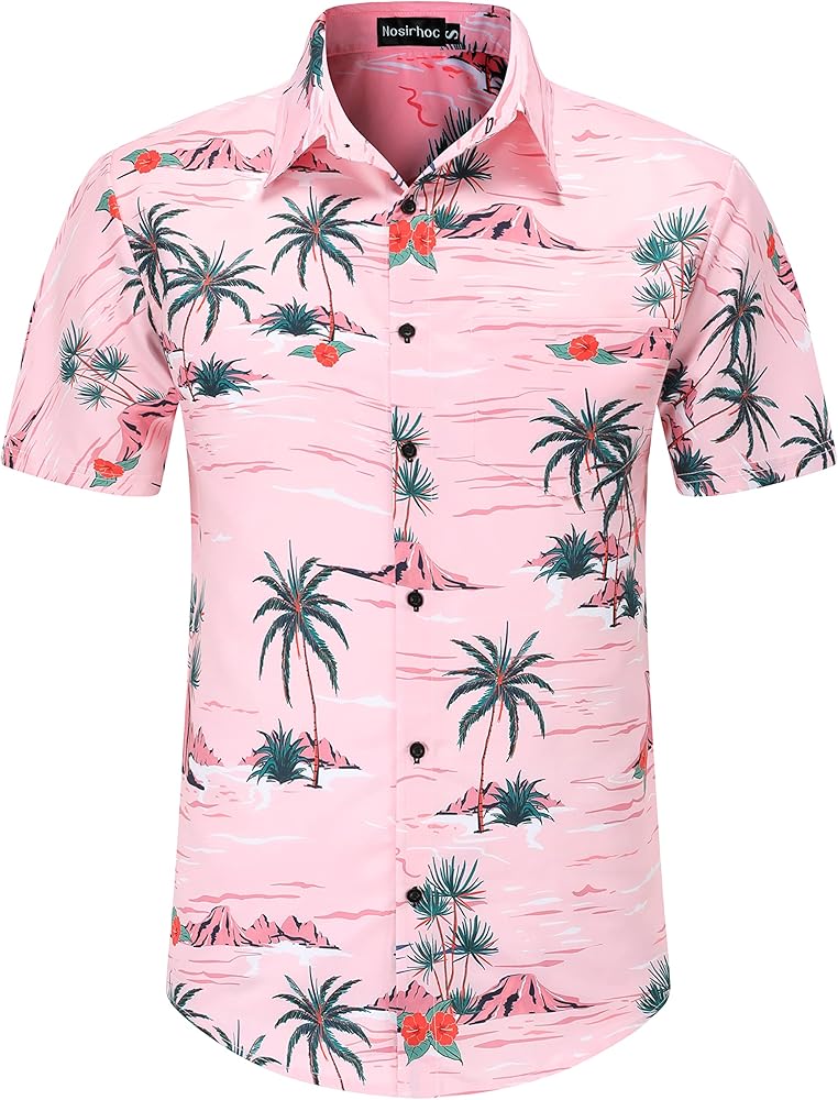 Hawaiian Shirt for Men Casual Button-Down Shirts Beach Shirts for Men Hawaiian Shirts