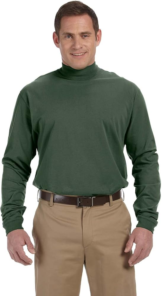 Devon & Jones D420 - Sueded Cotton Jersey Mock Turtleneck