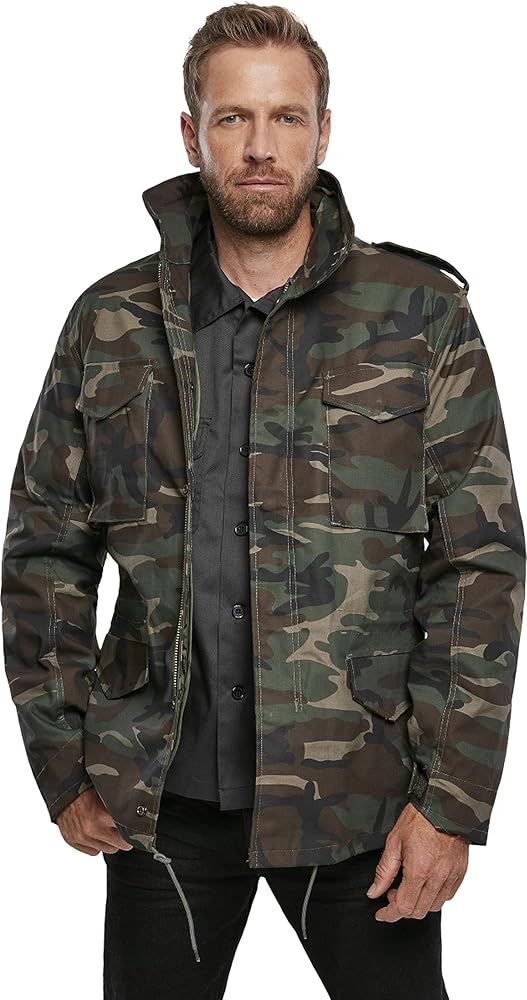 Men's M65 Classic Field Jacket - Vintage Style All-Season Outerwear with Removable Quilted Liner