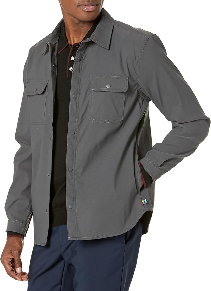 UNIONBAY Men's Ub Tech Snap Front Performance Shirt Jacket