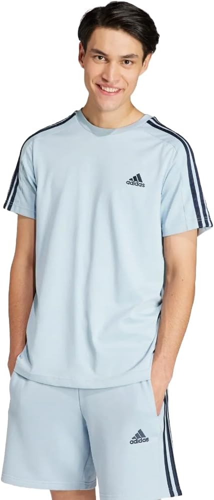 adidas Men's Essentials Single Jersey 3-stripes T-Shirt