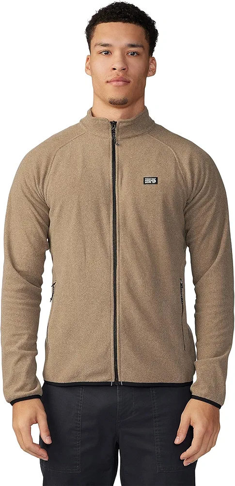 Mountain Hardwear Men's Microchill Full Zip Jacket, Trail Dust Heather, Large