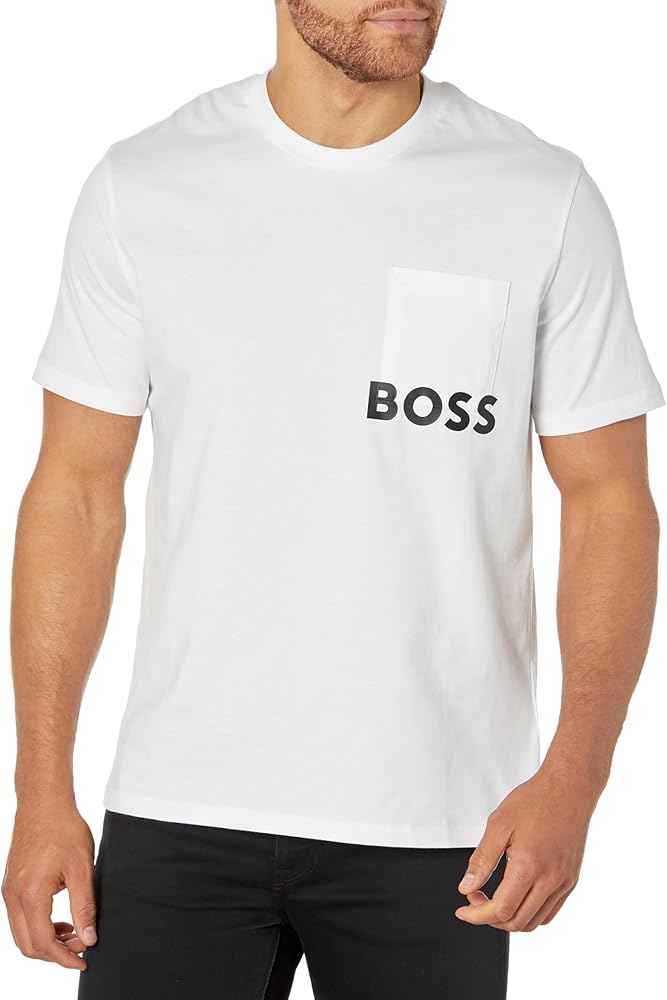 BOSS Men's Lounge Short Sleeve T-Shirt with Front Pocket