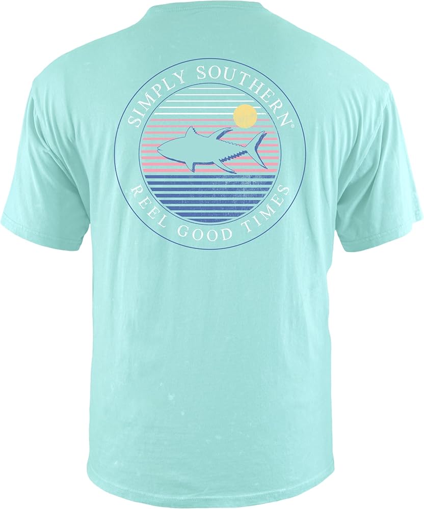 Salt Water Fish Silhouette Short Sleeve Simply Color T Shirt