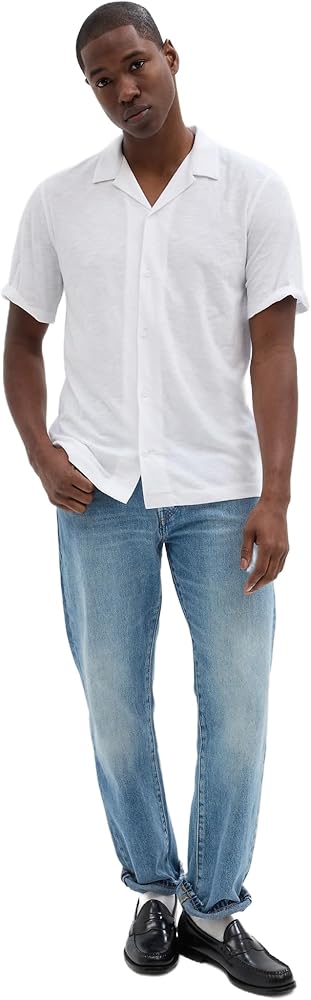 GAP Men's Knit Button Down Shirt