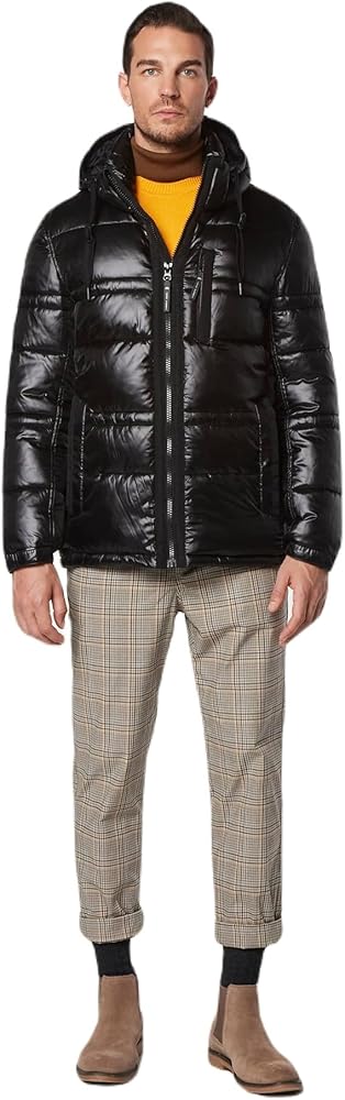 Andrew Marc Men's Full Length Puffer Jacket